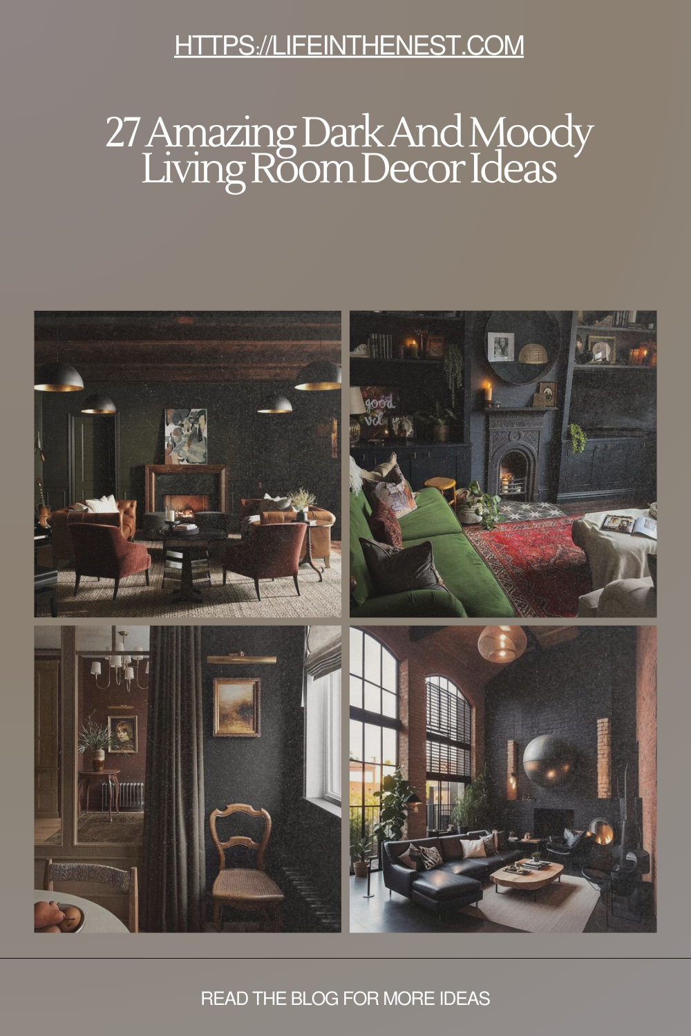 27 Amazing Dark And Moody Living Room Decor Ideas 2 1