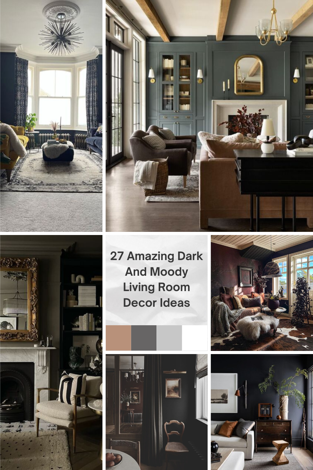 27 Amazing Dark And Moody Living Room Decor Ideas 30 61